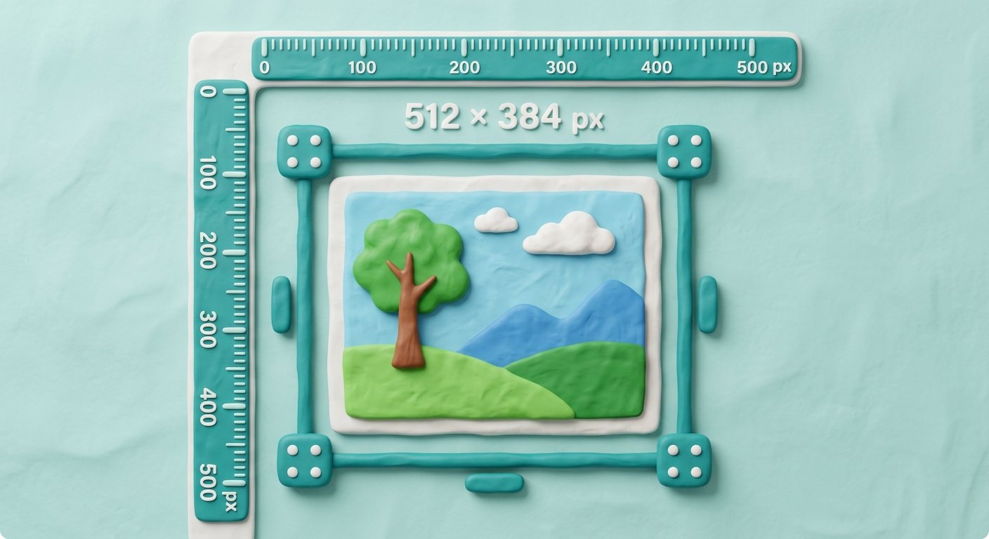 Crop and Resize Images 3D Illustration