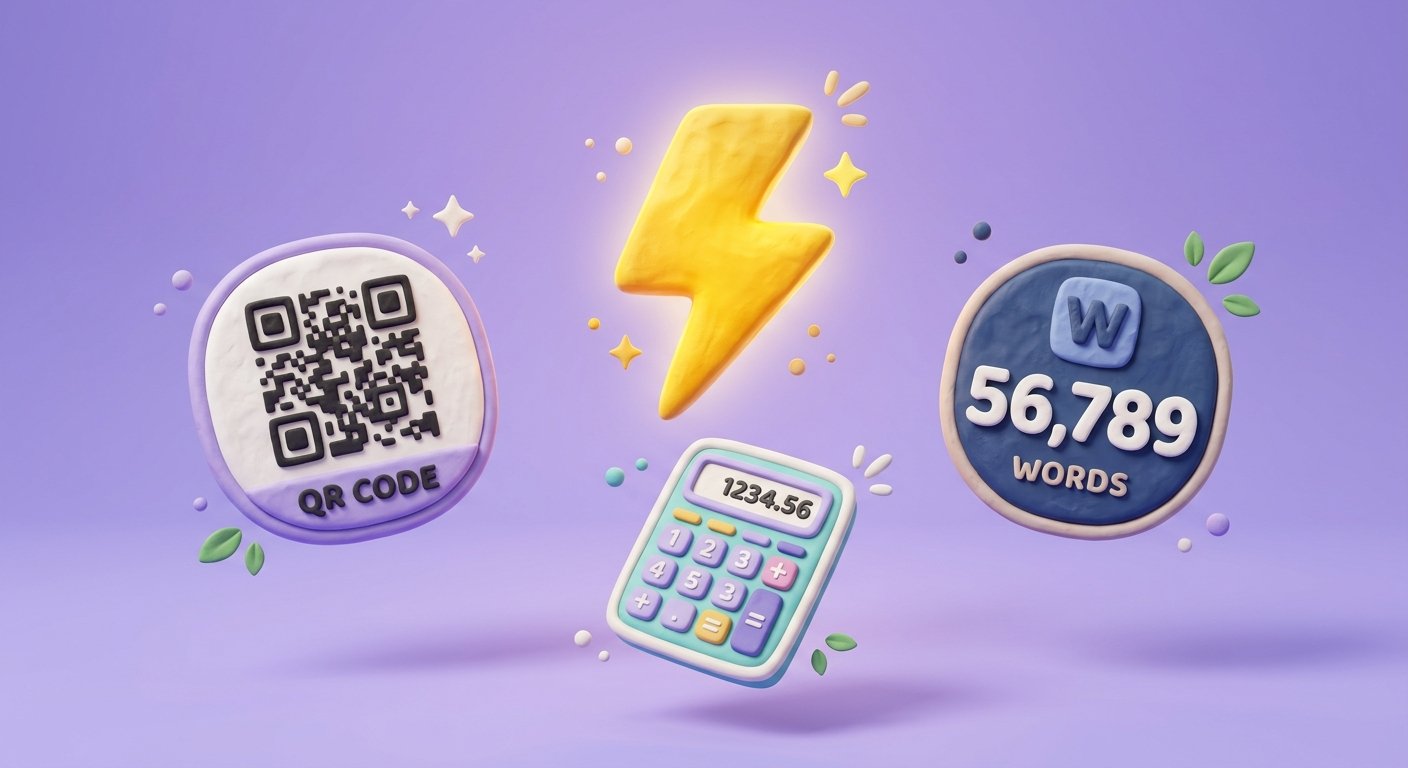 No-Code Productivity Utilities 3D Illustration